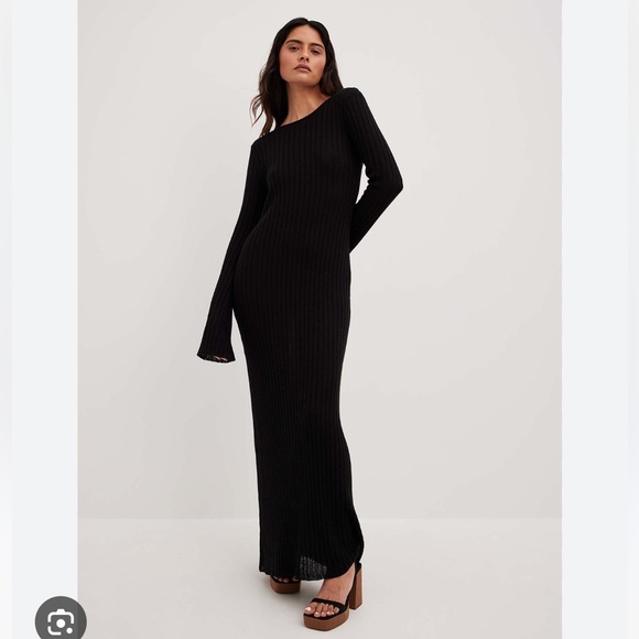 Na-Kd | Dresses | Nakd Rib Knitted Deep Back Maxi Dress | Poshmark